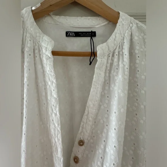 Zara Eyelet Maxi Dress - Picture 6 of 9